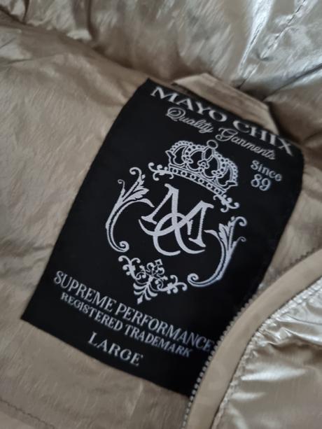 Krémovo- zlatá prešívaná vesta mayo chix 40, mayo chix,40