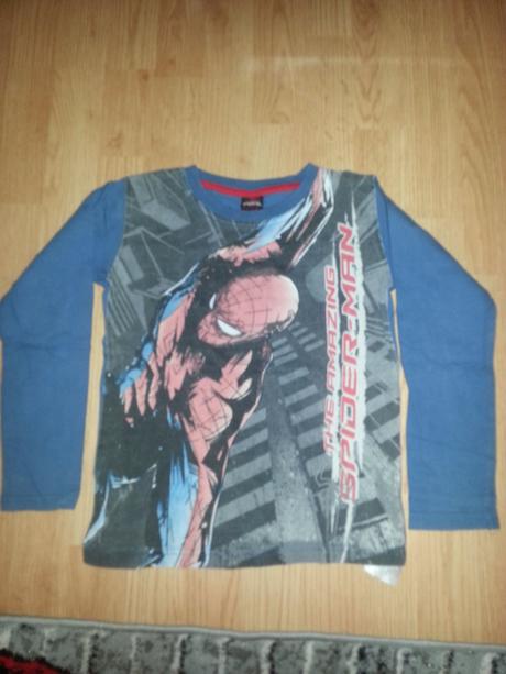 Tricko s dlhym rukavom spiderman, 128