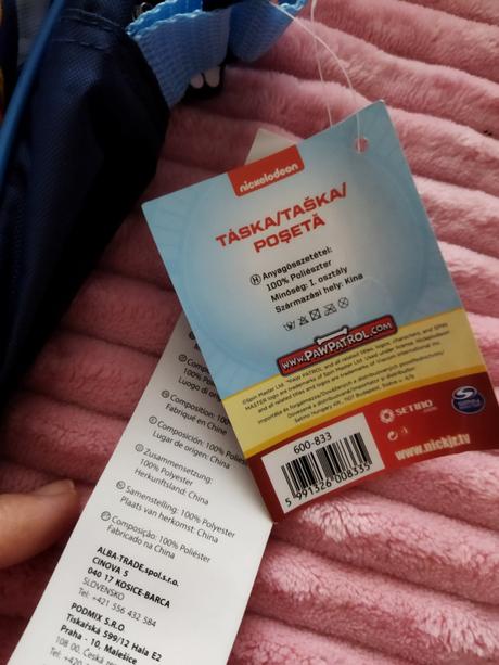 Taška crossbody paw patrol labková patrola,