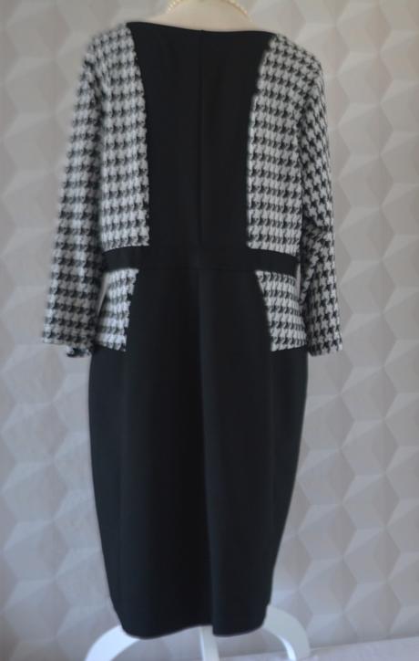 Dámske čierno-biele šaty veľ. xl/xxl, xl
