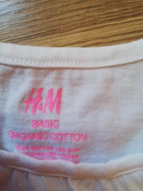 Biele tričko, h&m,98