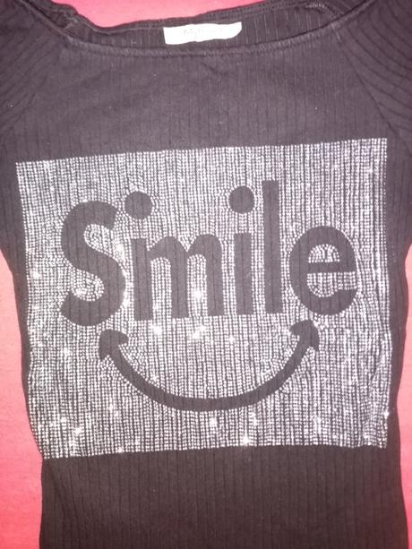 Tričko s nápisom smile, xs