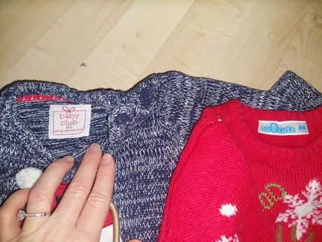 Vianočné pletené svetríky 86, baby club,86