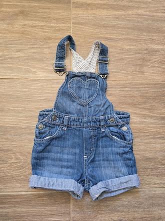 Rifľové šortky č.80, h&m,80