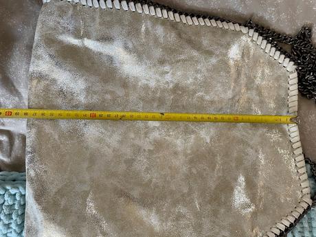 Zlatá veľká kabelka, 1x nosená, 