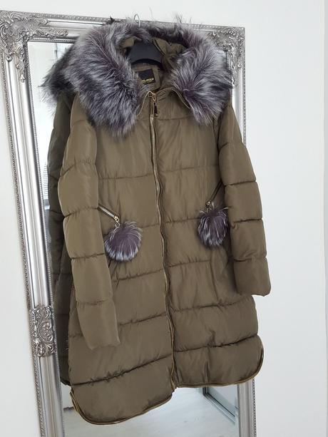 Zimná bunda s kožušinou, xxl