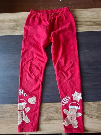 Zateplené vianočné legíny 128/134, pepco,128