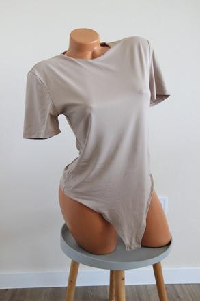 Béžové body tričko, l/xl, l