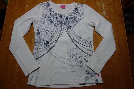 Biele tričko dievčenské, pampolina,140