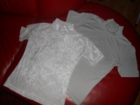 2 lesklé tričká, xs