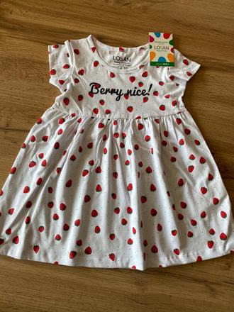 Jahôdkové šaty berry nice, losan,92 - 122