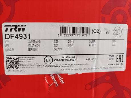 Brzdové zadné kotúče 5x114,3, 