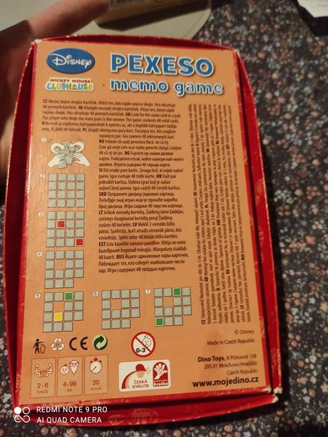 Pexeso mickey mouse, 