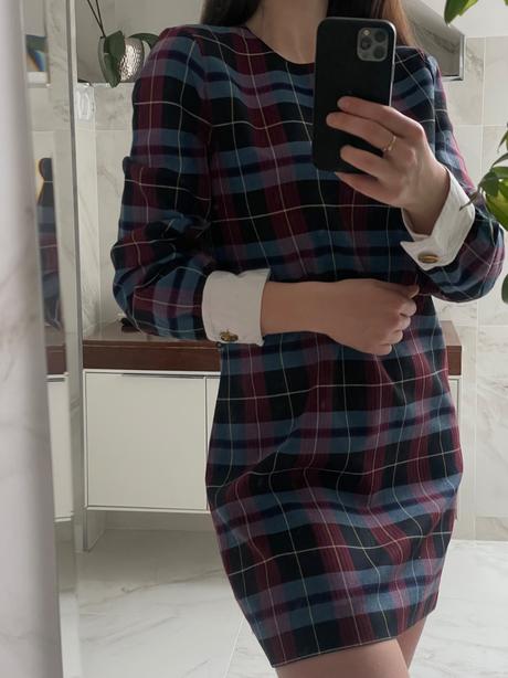 Zara kárované šaty, zara,m