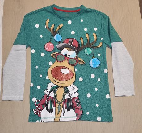 Vianočné tričko velk. 134/140, 134