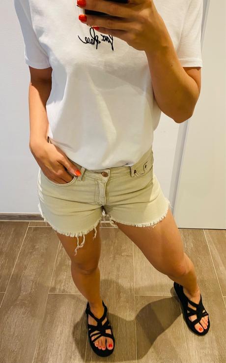 H&m bledé riflové kraťasy, h&m,36