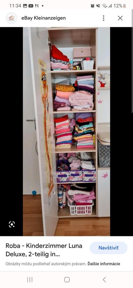 Detská izba - skrine + postieľka,