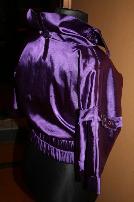 Saténová bundička fialová , m