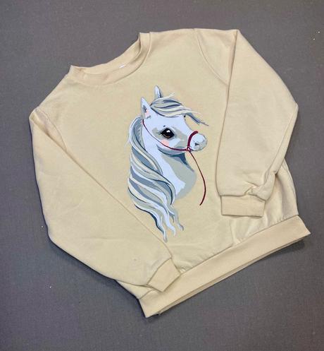 Mikina s koňom, h&m,134