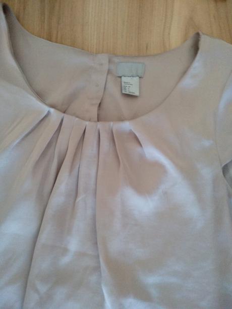Saténové šaty, h&m,s
