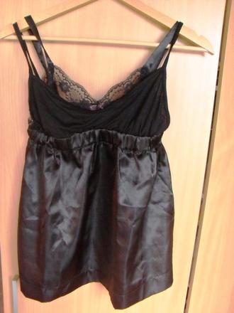 Tielko s dvojitými riamienkami a efektnou čipkou, terranova,s