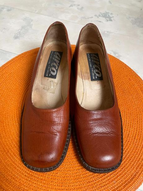 Kožené poltopánky/lodičky, 38