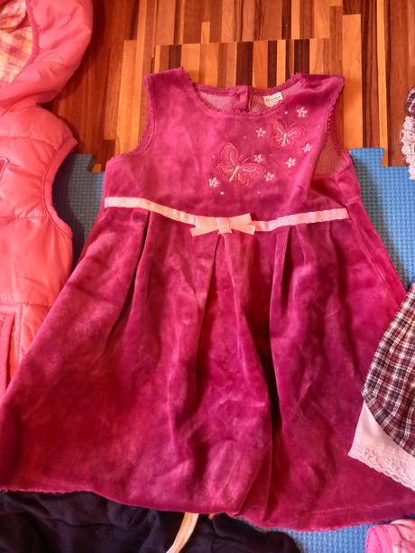 Mix oblečenia 80-92 (rifle, tepl. supr., šaty), 86–98