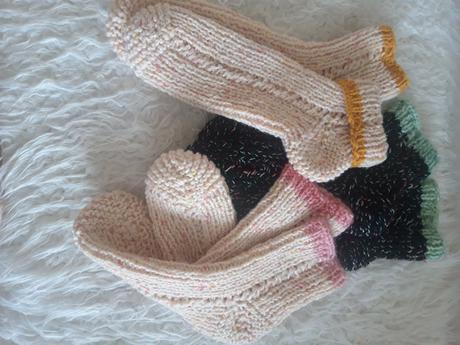 Pletene ponožky,
