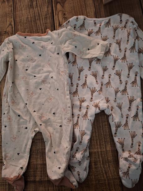 2ks overalov veľkosť 62, tesco,62