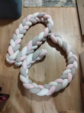 Mantinel, pletenec do postele, šírka (cm): 30,dĺžka (cm): 210