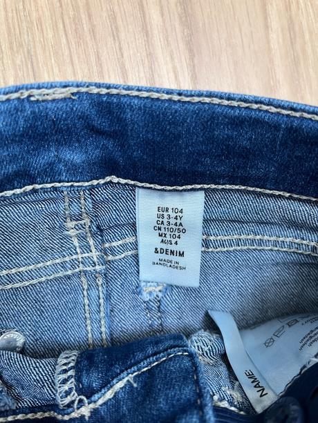 Kraťasy riflove, h&m,104