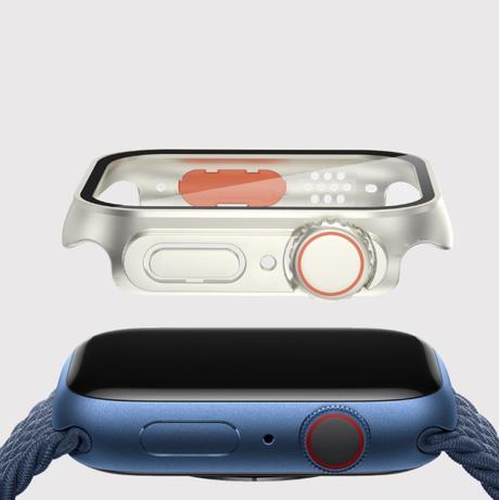 2v1 puzdro + tvrdené sklo pre apple watch 4/5/6/se,
