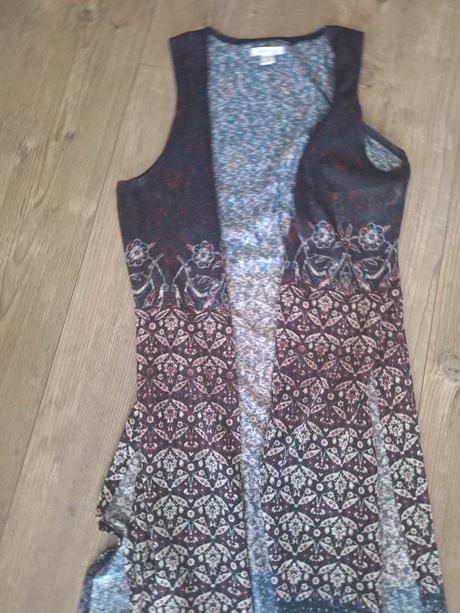 Letny cardigan/prehoz bez rukavov, amisu,s