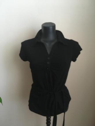 Čierne elasticke tričko, s