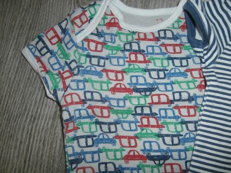 Balík 3ks body s krátkym rukávom, 68–80