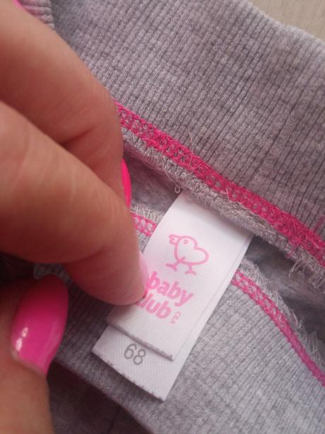 Dievčenské sivé tepláky s flísom c&a (veľk.68), c&a,68