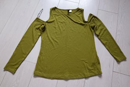 Rebrované tričko h&m divided, h&m,l