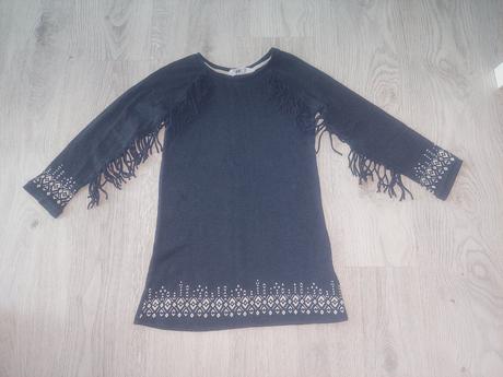 H&m - indianske saticky alebo tunika so strapcami, h&m,122