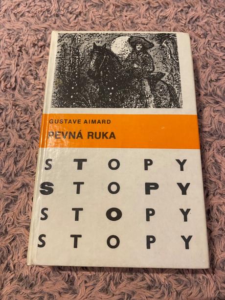 Krásna stará retro kniha gustave aimard pevná ruka, 
