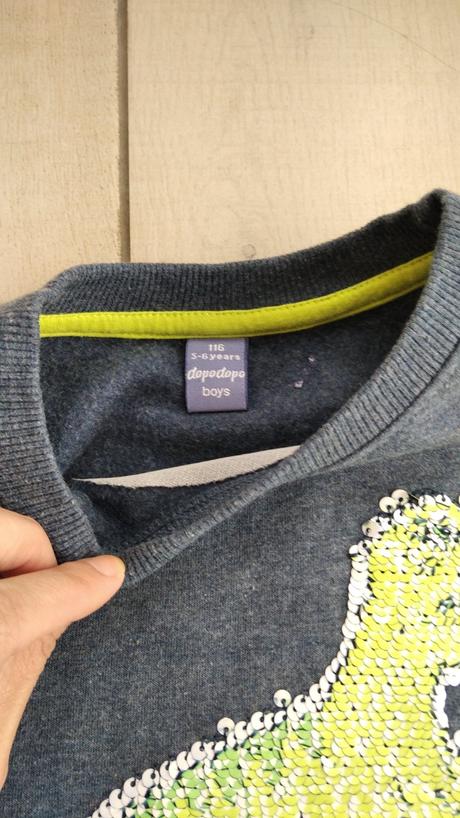 Modrá mikina s dinosaurom, dopodopo,116