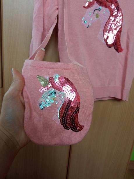 Svetrík - jednorožec, c&a,128