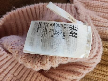 Detská čiapka+tunel 110/128, h&m,128