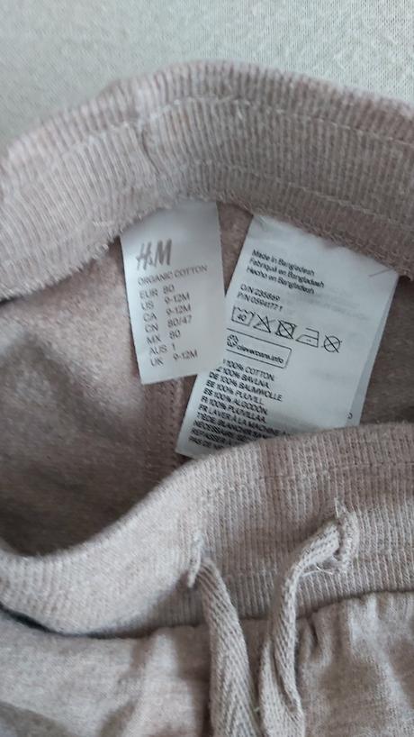 Tepláky béžové h&m 80, h&m,80