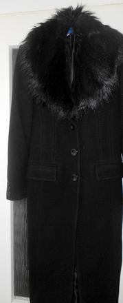 Čierny dlhý kabát 36, 36