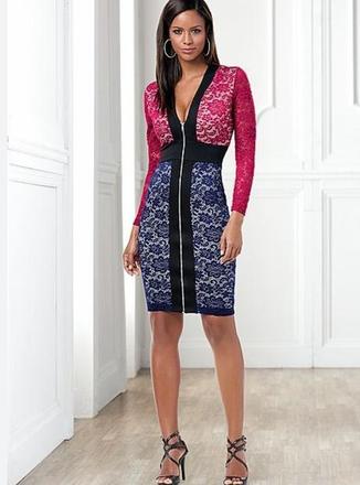 Čipkované šaty bodyflirt 36/38, bonprix,36 / 38 / m / s