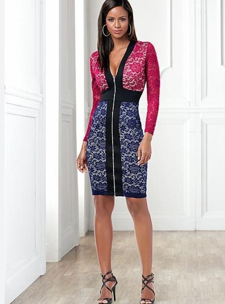 Čipkované šaty bodyflirt 36/38, bonprix,36 / 38 / m / s