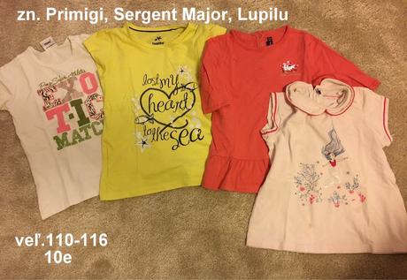 Tricko dievca 110-116 (4ks), sergent major,110