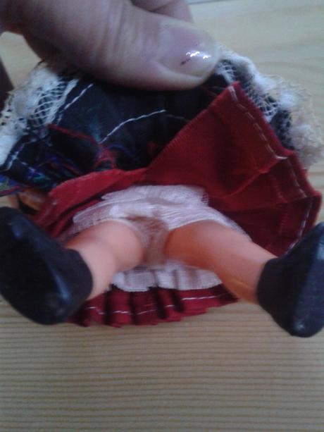 Retro babika  v kroji  14 cm - 10 eur, 