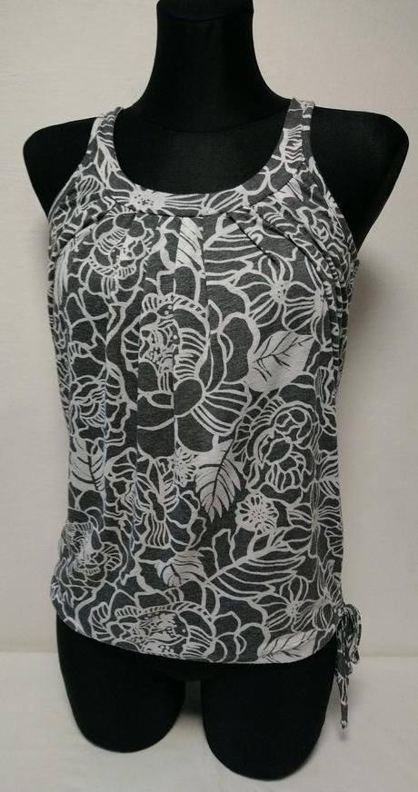 Dámsky sivo biely top, only, only,s