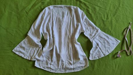 Jemná košieľka s tozšírenými rukávmi, ovs,36